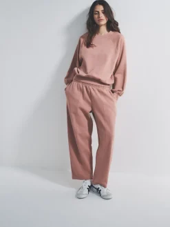 The Set Pink Oversized Raglan Sweatshirt and Barrel Leg Jogger Co-Ord Set Online