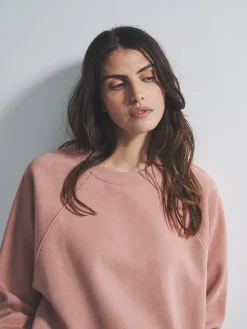 The Set Pink Oversized Raglan Sweatshirt and Barrel Leg Jogger Co-Ord Set Online