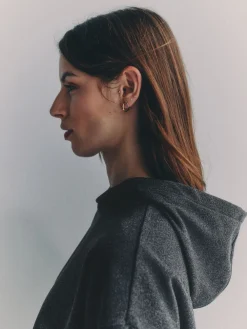 The Set Soft Touch Ribbed Sweat Hoodie And Joggers Set Grey Best