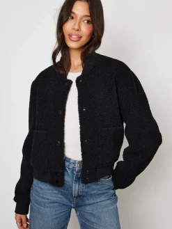 Threadbare Borg Bomber Jacket Black New