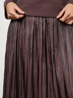 Threadbare Brown 2-In-1 Relaxed Ribbed Sweatshirt Midi Dress Best