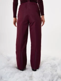Threadbare Red Side Stripe Padded Ski Trousers with Braces Outlet