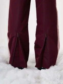 Threadbare Red Side Stripe Padded Ski Trousers with Braces Outlet