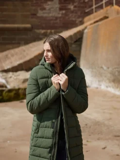 Tog 24 Womens Kirkham Padded Long Parka Green Sale