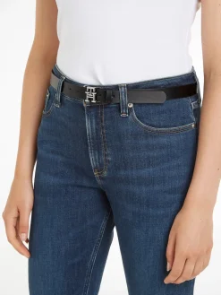 Tommy Hilfiger Black Logo Belt