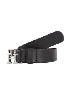 Tommy Hilfiger Black Logo Belt