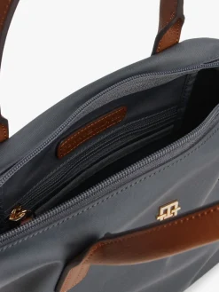 Tommy Hilfiger Webbing Crossbody Tote Bag Grey Outlet