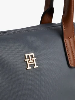 Tommy Hilfiger Webbing Crossbody Tote Bag Grey Outlet