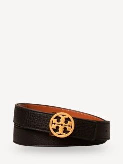 Tory Burch Black 1" Miller Reversible Belt Discount