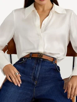 Tory Burch Black 1" Miller Reversible Belt Discount