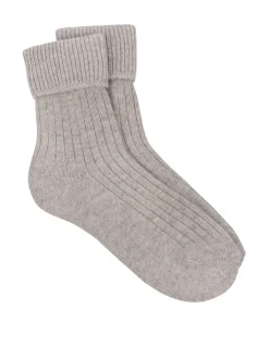 Totes Ladies Cashmere Blend Winter Socks Natural Sale