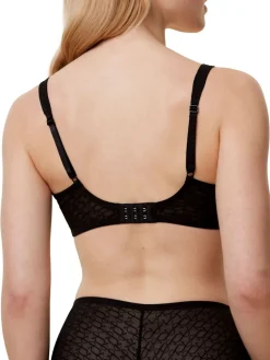 Triumph Non Padded Signature Sheer Minimiser Bra Black New