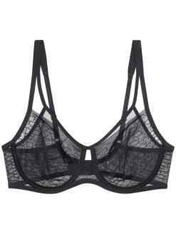 Triumph Non Padded Signature Sheer Minimiser Bra Black New