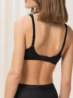 Triumph Non Padded Modern Lace Cotton Wired Bra Black Online