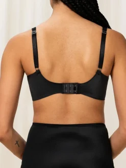 Triumph Non Wired True Shape Sensation Minimizer Bra Black New