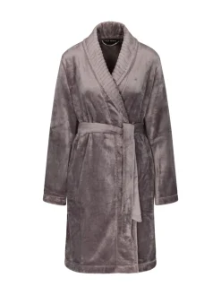 Triumph Grey 100% Cotton Fleece Robe Discount