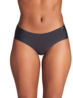 Under Armour No Show Pure Stretch Hipster Printed Knickers 3 Pack Black Best