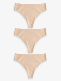 Under Armour Light Brown No Show Pure Stretch Thongs 3 Pack Discount