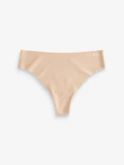 Under Armour Light Brown No Show Pure Stretch Thongs 3 Pack Discount