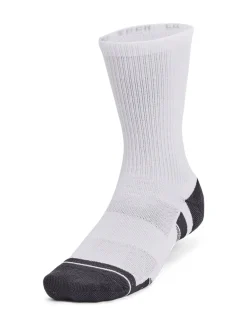 Under Armour Crew Performance Tech Crew Socks 3 Pack White Clearance