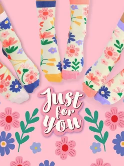 United Odd Socks Blue For You Ladies Socks 6 pack New