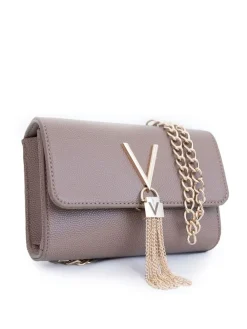 Valentino Bags Cross-Body Divina Tassel Bag Taupe