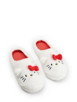 Vanilla Underground White Hello Kitty Character Face Slippers
