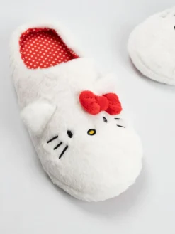 Vanilla Underground White Hello Kitty Character Face Slippers