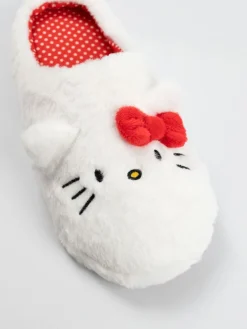 Vanilla Underground White Hello Kitty Character Face Slippers