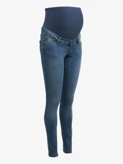 VERO MODA Blue Maternity Over The Bump Stretch Comfort Skinny Jeans Sale