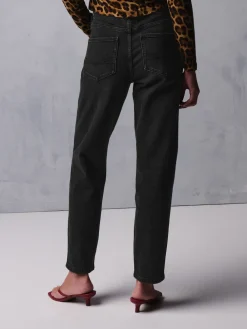 Next Mom Comfort Stretch Jeans Washed Black Clearance