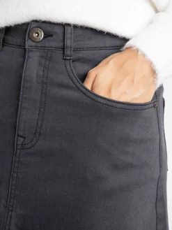 Weird Fish Black Juda Longline Denim Skirt Sale