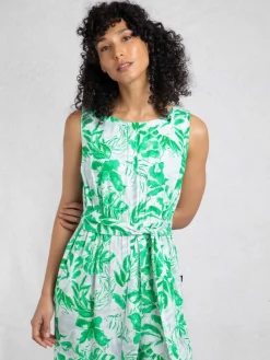 Weird Fish Green Padra Printed Jumpsuit Outlet