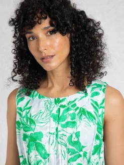 Weird Fish Green Padra Printed Jumpsuit Outlet