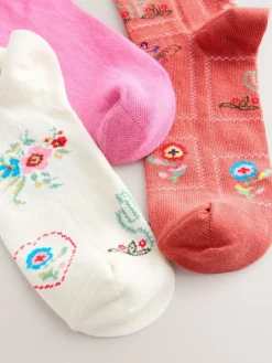 Next Western Neutral Textured Ankle Socks 3 Pack Discount