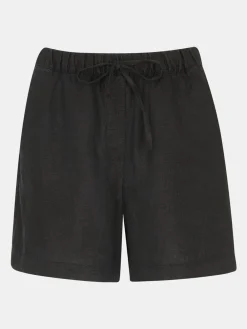 Whistles Linen Elasticated Shorts Black Hot