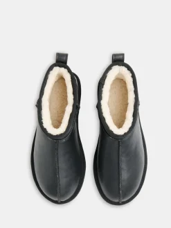 Whistles Black Mable Slipper Boots