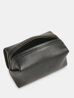 Whistles Black Ria Mini Leather Zip Pouch Clearance