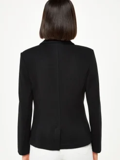 Whistles Black Slim Jersey Jacket Hot