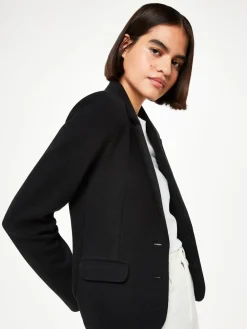 Whistles Black Slim Jersey Jacket Hot