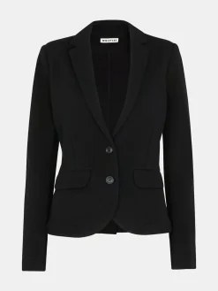 Whistles Black Slim Jersey Jacket Hot