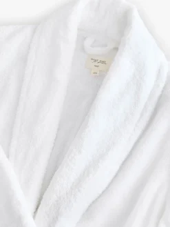 Next 100% Cotton Towelling Dressing Gown White Hot