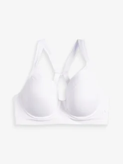 Next B-G Active Sports High Impact Dry Tech Full Cup Wired Bra White