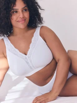 Next B-H Total Support Ultimate Comfort Supersoft Non Pad Non Wire Bra White