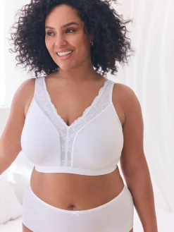Next B-H Total Support Ultimate Comfort Supersoft Non Pad Non Wire Bra White