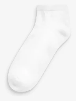 Next Cushion Sole Trainer Socks 4 Pack White Sale
