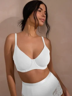 Next DD+ Forever Lite Smoothing Bra White Outlet