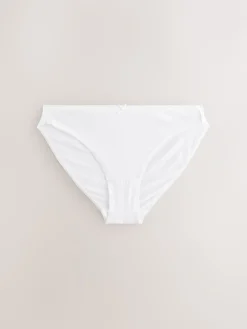 Next High Leg Cotton Rich Knickers 7 Pack White New