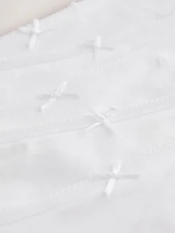 Next High Leg Cotton Rich Knickers 7 Pack White New