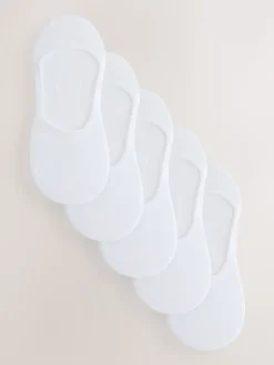 Next Invisible Socks 5 Pack White Clearance